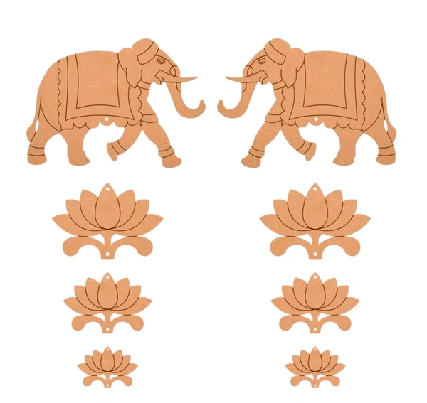 Pichwai Elephant Wall Hanging - 1