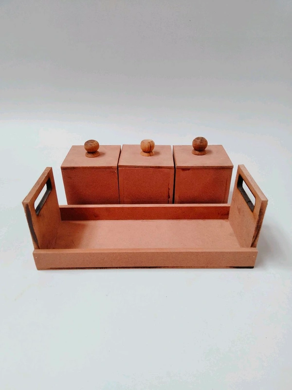 Dry Fruits Jar & Tray Set With Lid