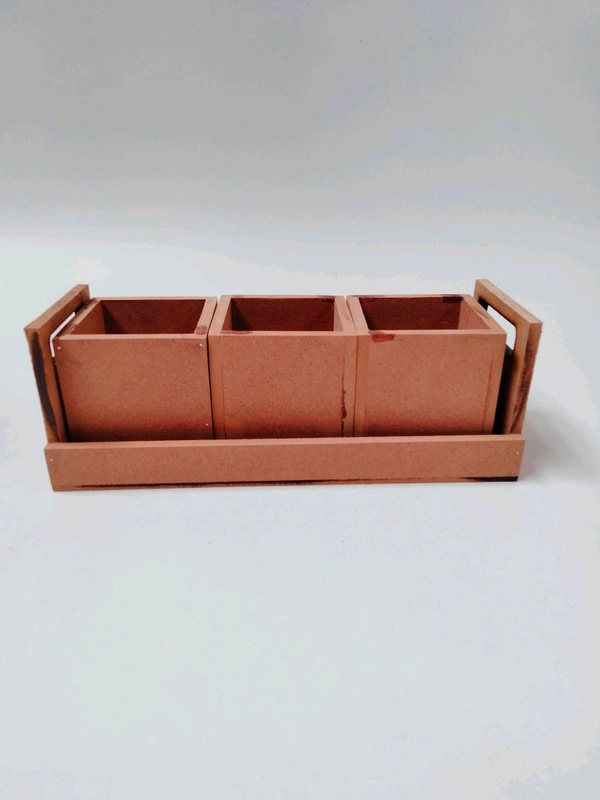 Dry Fruits Jar & Tray Set Without Lid