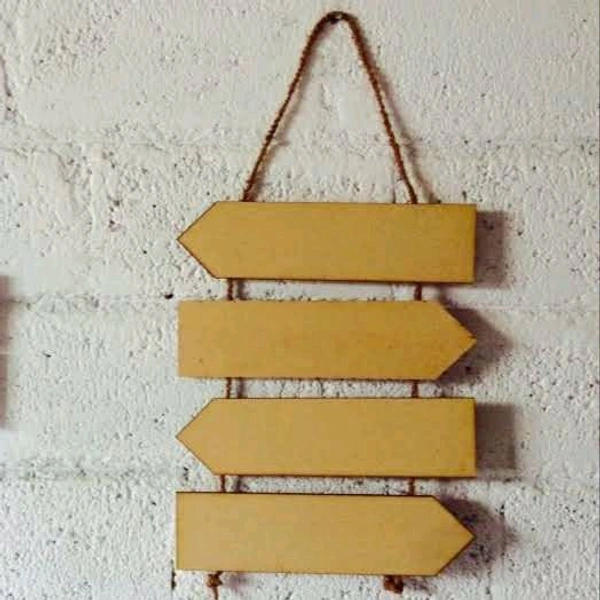 Rope 4 Plank Name Board With Rope