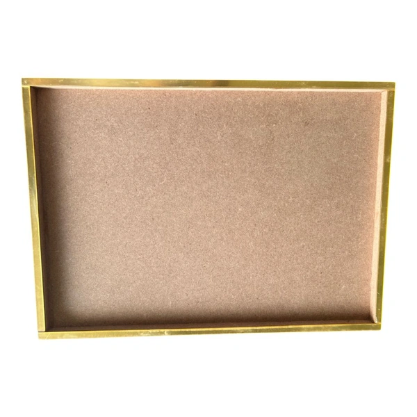 Platter / Tray/  Name Board  With Golden Acrylic Border