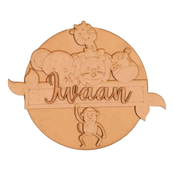 Jungle Theme Kids Name Board 