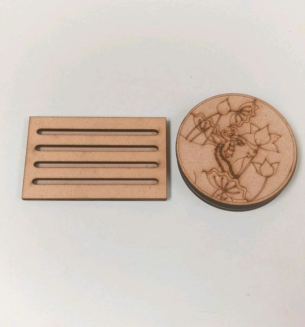 Pre Marked Coaster Set - Pichwai Cow