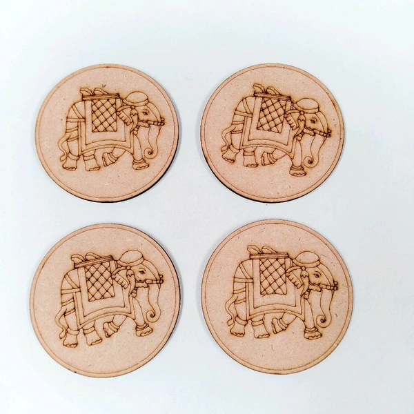 Pre Marked Coasters - Elephant