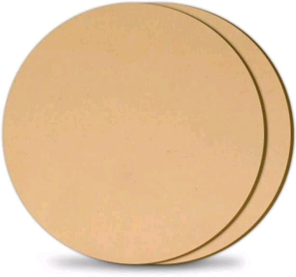5.5 to 6.5 Inch Round MDF Base - 4mm Thickness - Set Of 5 Pcs
