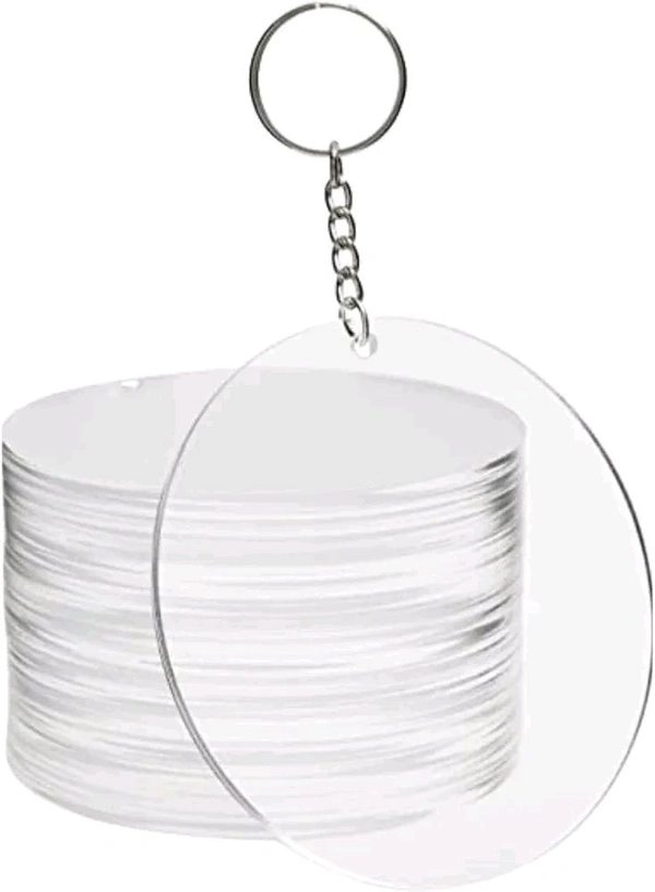 2 Inch Transparent Acrylic Round Cutouts - Set Of 10 Pcs 