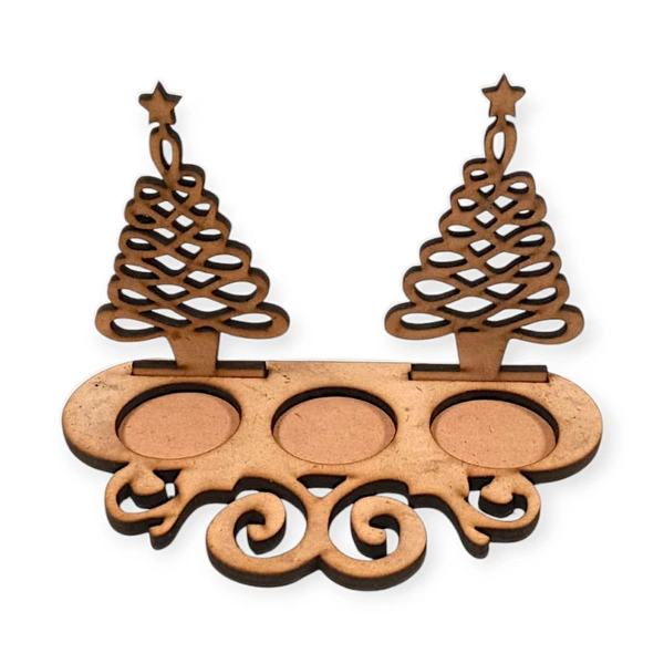 Christmas Tea Light Holder - Tree