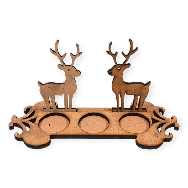 Christmas Tea Light Holder - Reindeer 