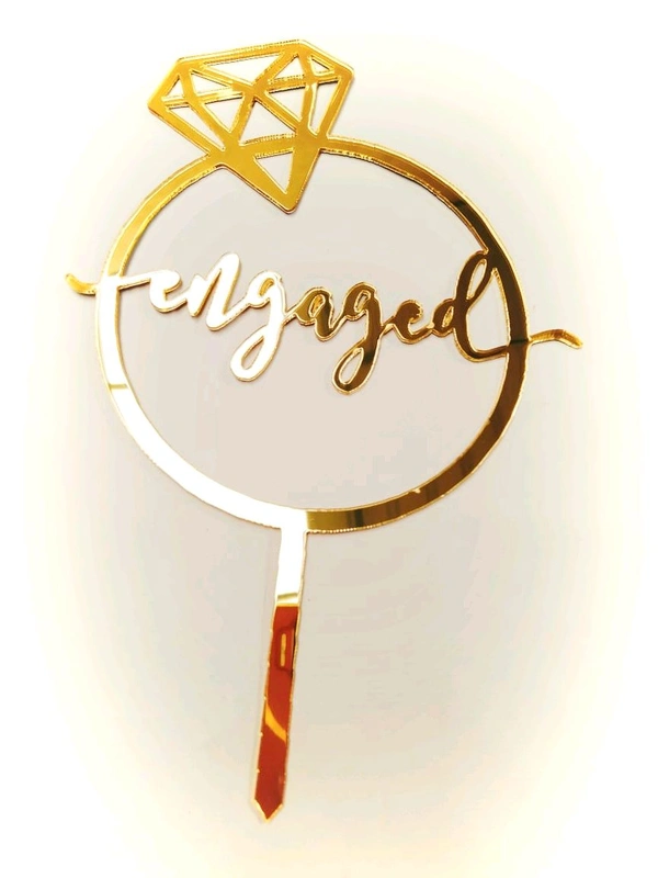Engagement Cake Topper