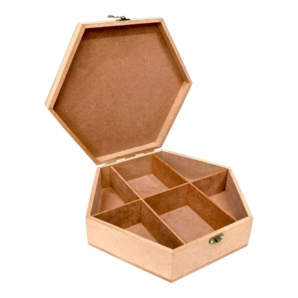 Hexagon Box With Partitions