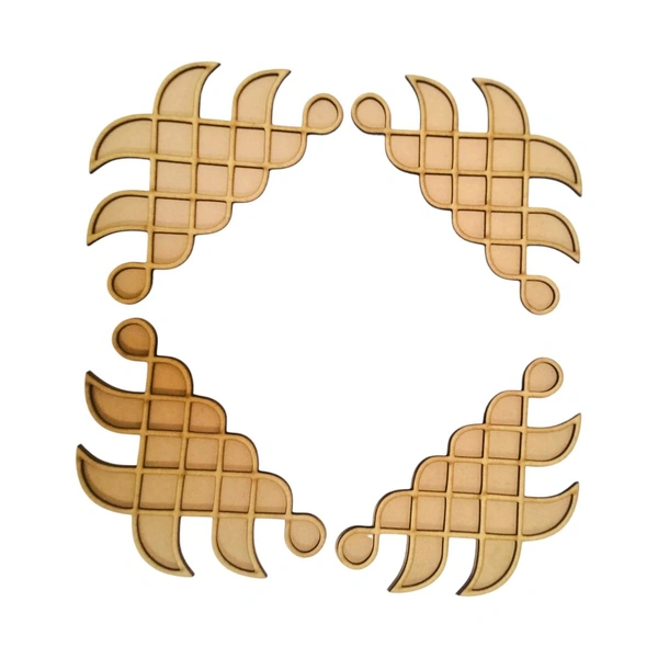 Reusable Island Kolam Rangoli Template