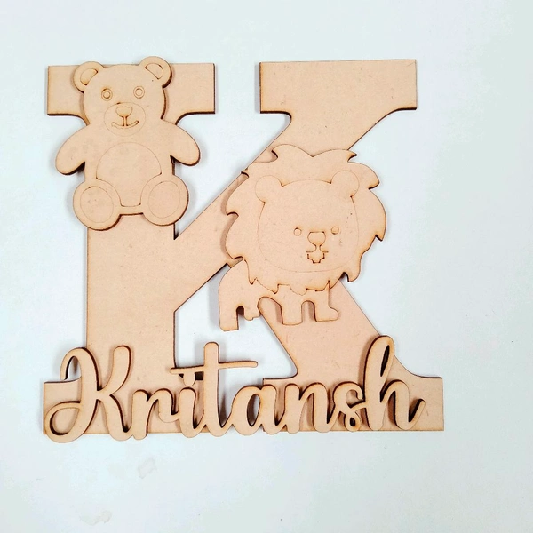 Monogram Fridge Magnet Lion & Bear