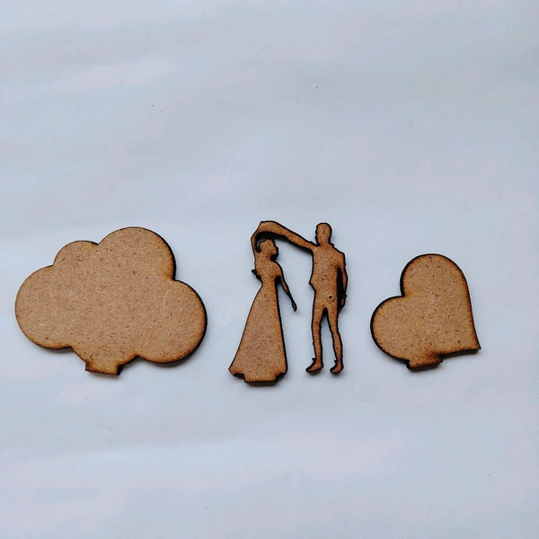 Miniature Cloud Heart & Couple 
