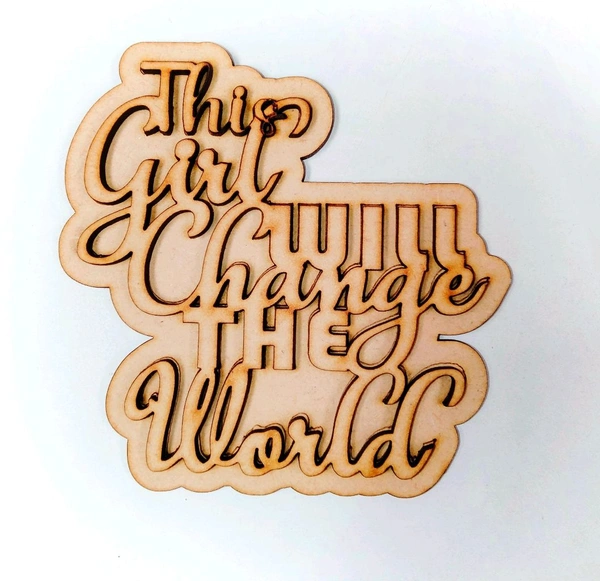 Fridge Magnet - This Girl Will Change The World 