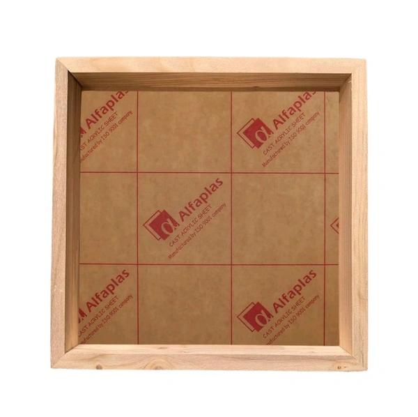 PineWood Floating Frame / Varmala Preservation Frame Base Acrylic