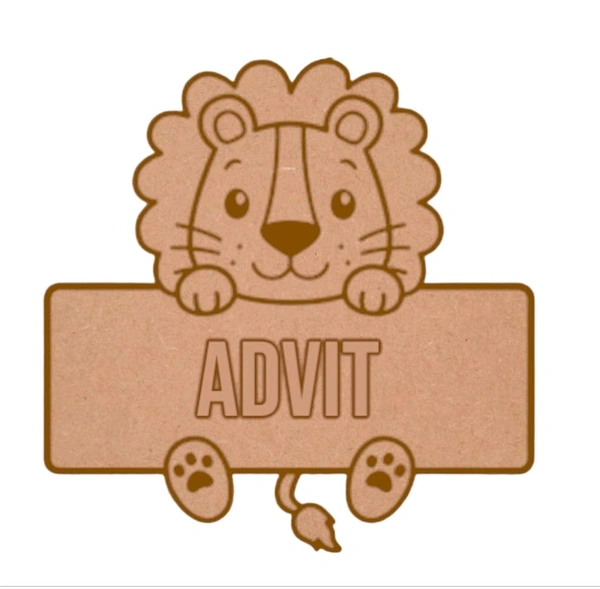 Lion Double Layer Fridge Magnet 