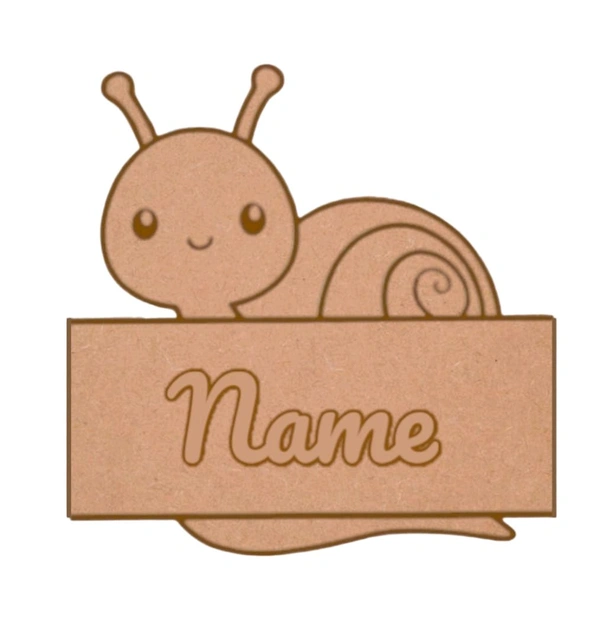 Snail Kid's Room Name Board