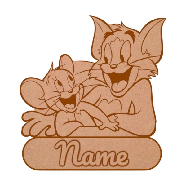 Tom And Jerry Theme Kids Room Name Board 