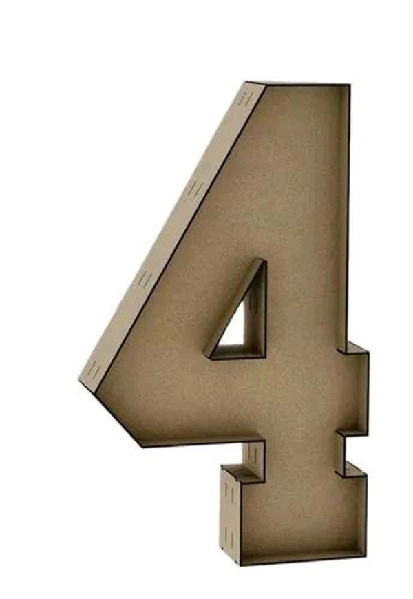 Number Four Box Chocolate / Flower Fillable Box For Hamper Making Charcuterie Board