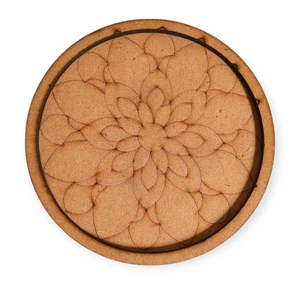 Pre Marked Coaster Round For Resin 1