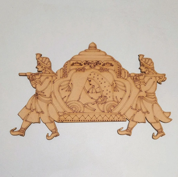 Set Of Wedding Cut Out Palki | Dholi | Bharat | Bride groom