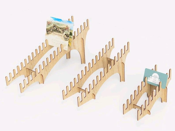 Retail Display Stand 3 Sizes To Showcase Postcards