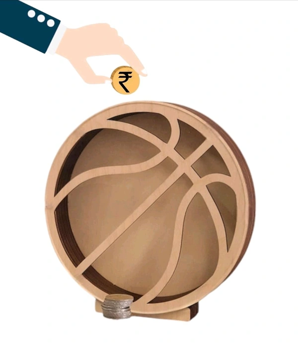 Self Standing Piggy Bank - Volleyball 