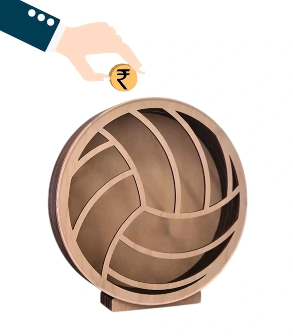 Self Standing Piggy Bank - Basketball