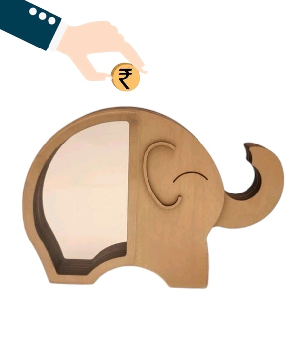 Self Standing Piggy Bank - Elephant
