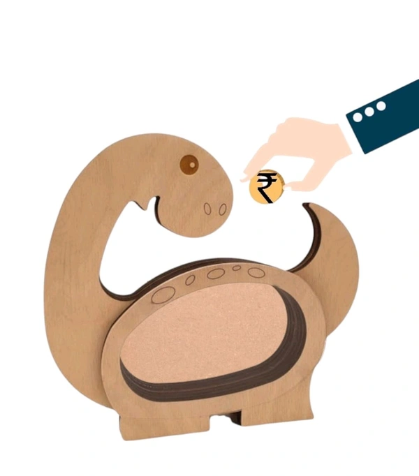 Self Standing Piggy Bank - Dinosaur