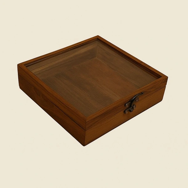 Teakwood - Shadow Box / Gift Box / Storage Box - Lock Box