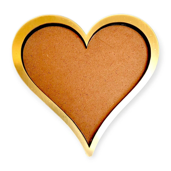 Wooden Heart Frame For Varmala Preservation 