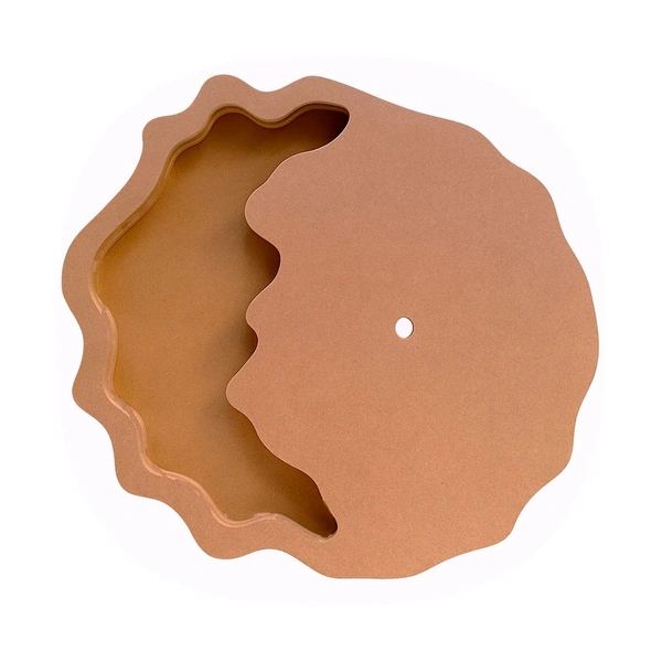 Geode / Agate Round Varmala / Flower Preservation Base - Model 3