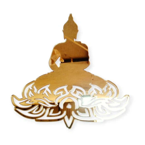 Golden Acrylic buddha Cutout