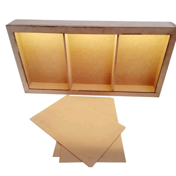 MDF LED Shadow Box - 3 Side Lights 