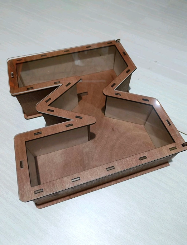 Monogram Box Letter M With Acrylic Openable Lid