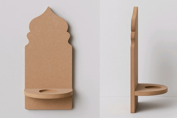 Mini Wall Shelf - Jharokha Diya Stand 