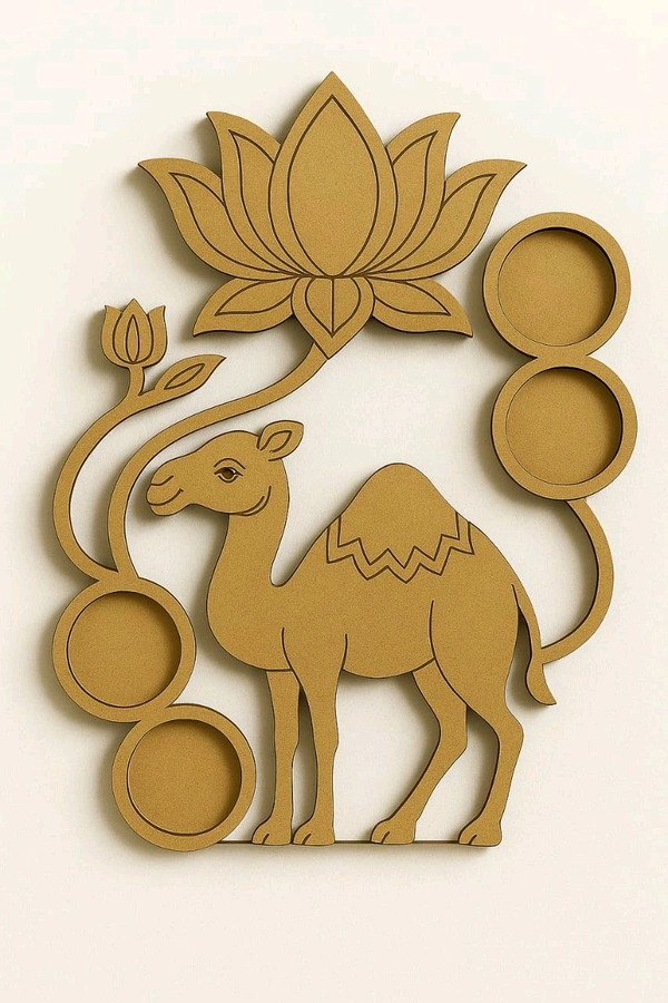 Camel & Lotus Tea Light Holder