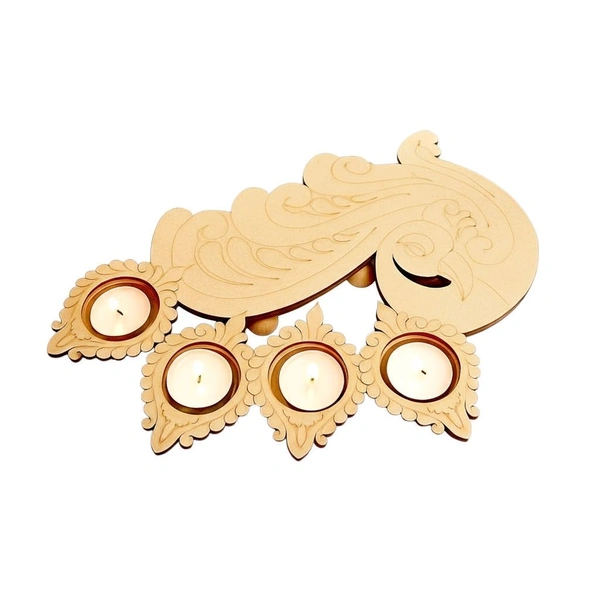 Tea Light Holder Peacock Diya Stand