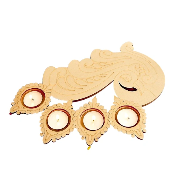 Tea Light Holder Peacock Diya Stand