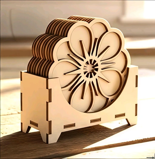 Double Layer Coaster With DIY box Stand