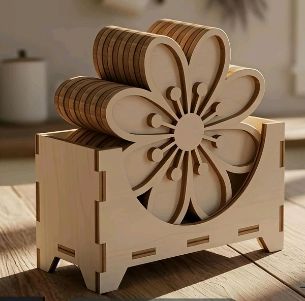 Double Layer Coaster With DIY box Stand