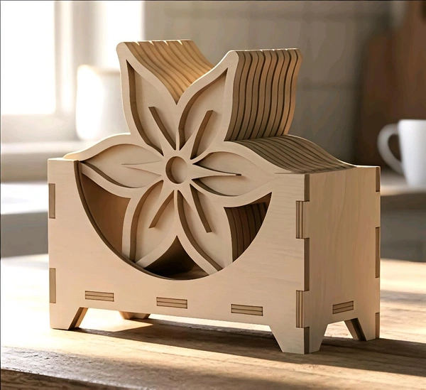 Double Layer Coaster With DIY box Stand