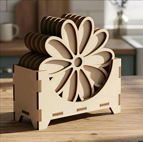 Double Layer Coaster With DIY box Stand