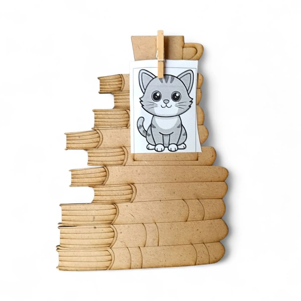 Book Stack - Photo Fridge Magnet