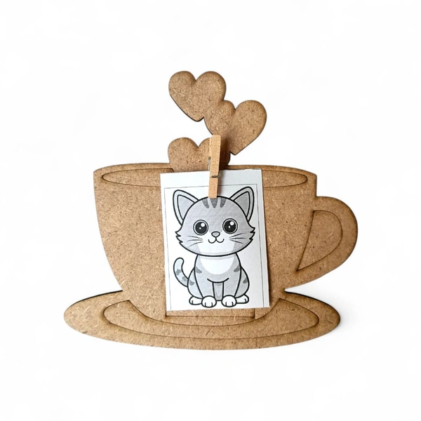 Tea Cup Heart  - Photo Fridge Magnet