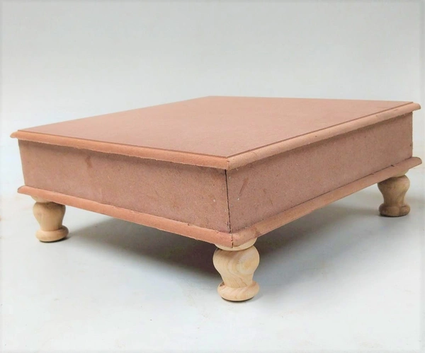 Big Chowki With 2" Wooden Leg