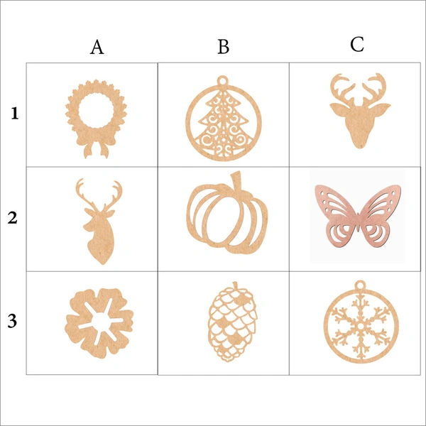 Christmas Ornaments - Set Of 5