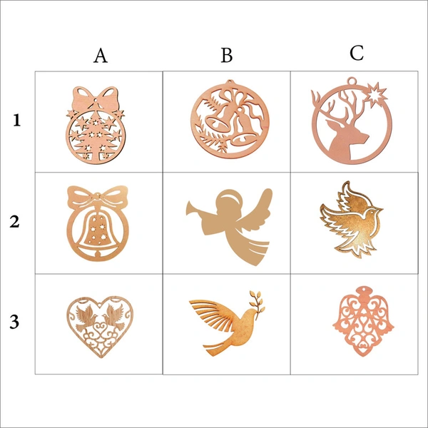 Christmas Ornaments - Set Of 5