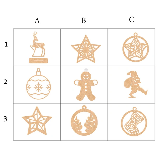 Christmas Ornaments - Set Of 5